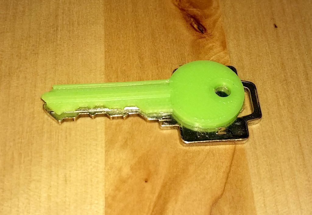 Copia de llave impresa en 3D